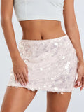 Sexy Women Sparkle Sequined Skirts Summer Party Clubwear Glitter Bodycon Short Mini Pencil Skirts Streetwear 2023 New-Outfit