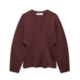Women's ZA Autumn/Winter New Sleeve Knitted Coat Knitted Miniskirt