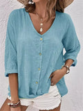 Spring-Summer Sale Of New Women's Collar Button-Killey Long