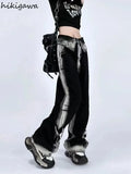 Color Jeans Women Clothing High Waist Fashion Y2k Wide Leg Pants 2023 New Bottoms Casual Straight Denim Pantalon Femme-Outfit