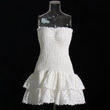 Heavy Industry High-Sense Dress Women's 2025 Summer New Sick Flower Slimming Small Short