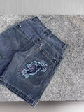 Baggy Denim Shorts Harajuku Y2K Jeans Hip-Hop Vintage Summer Brother-Outfit