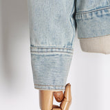 Denim Jackets For Women V Neck Long Sleeve One Off Shouder Patchwork Asymmetric Hollow Out Coats Female 2023