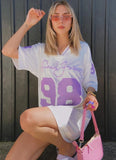 Casual Half Sleeve Loose American Football T-Shirt