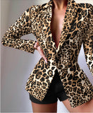 New Casual Print Fashion Small Suit Women's