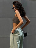 Pants Y2K Clothes Loose Drawstring Low Waist Joggers Trousers Women Casual Outfits Streetwear Baggy Wide Leg Sweatpants-Outfit