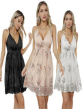 Station Popular Style Sexy Sequins French Halter Dress Sweet And Spicy Bare-Back Dress Party Dress Dress-Outfit