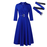 Women's Spring New Fashion Clip Solid Color High Waist Elegant Grand Size