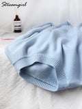 Blue Oversized Sweaters For Women Fashion 2022 Green Loose Sweater Casual Autumn Pullovers For Winter Women Warm