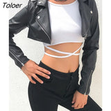PU Leather Coats For Women Jacket With Zipper Casaco Feminino Korean Style Modis Black Autumn 2019 Harajuku Coat