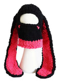 2023 Cute Women Girls Knitted Skullies Beanies Solid Winter Warm Loose Causal Cute Animals Ears Pattern Caps Hat Club-Outfit