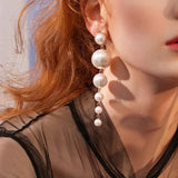 Elegant Eearrings For Women Big Pearl Long Earrings Fashion Jewelry 2020