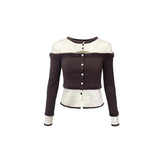 Red Sweater Female Design Sexy Slim Knitted Cardigan Women 2022 Winter Korean Fashion Clothing Y2k Crop Tops New