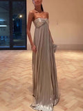 Women's Dress With A Breast-Thor-Iron Open-Sleeved Wine Dress Women