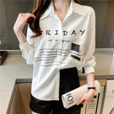 fashion printing ladies shirts casual loose Women's Blouses 2022 Spring Summer Long Sleeve Shirts Tops Blusas