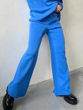 Sweater Sets For Women 2 Piece Winter Fall Knit Pants Sets Polo Collar Suits Women Winter Set Sweater Tops And