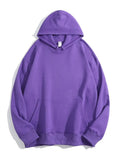 Women Hooded Sweatshirts Pullover Oversized Thick Solid Loose Cotton Sweatshirt Vintage Winter Hoodies Women Overzise