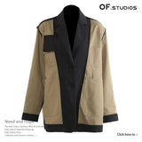 Spring New Personalized Graffiti Mesh Stitching Print Two Sets Of Fashion Set