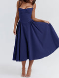 blue vintage cami midi