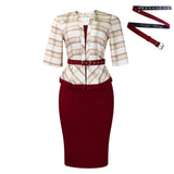 Women's New Fashion Temperament Splicing Bag OL Pencil Skirt African