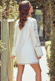 Kaftan Flower Print Neckline And Cuff Long Sleeve