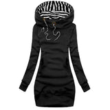 Winter Long Hoodies Women 2021 Fashion Pocket Long Sleeve Streetwear Pullover Tops Female Plus Size Casual