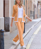 New Long-Sleeved Casual Color Set Women's