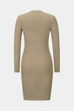 Deep V Rib-Knit Sweater