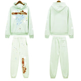 55555 Hip Hop Printed Letter Cobweb Hoodie Hoodie Couple Style Hoodie Trend-Outfit