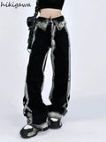 Color Jeans Women Clothing High Waist Fashion Y2k Wide Leg Pants 2023 New Bottoms Casual Straight Denim Pantalon Femme-Outfit