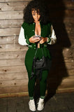 Contrast Baseball Jacket and Matching Pants