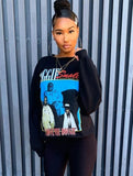 Character Print Black Crew Neck Regular