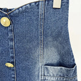 New Star Fashion Washing Denim Bag Hip High Waist Skirt Mini
