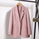 Toloer And Autumn Suit Jacket Female Small Man 2024 Spring And Autumn New Korean Version Temperament Goddess Fan Small Leisure Small Suit-Outfit