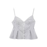 Slings Sexy Dew Single-Dripple Broad-Folded Skirt-Up Short-Form Women's Vest