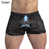 Men Shorts Fitness Bodybuilding Shorts Mens Mesh Breathable Quick Drying Fashion Casual Joggers Sportswear 425-1-Outfit