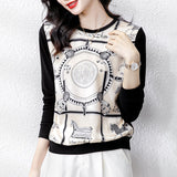 style Women's shirts Casual knitted Tshirt Tops Spring Autumn Basic bottoming shirts Ladies o-neck Long Sleeve Tee