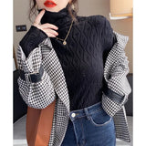 Pullover Women Sweaters Autumn Winter 2022 Cashmere Elegant Knitted Jumper Sweater Warm Tops Soft Pull Femme