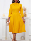 New Women's Fashion Elegant Pressure Skirt Elegant Solid Color Large