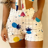 Tie Chest Print Two-Piece Set & Shorts Sets Summer suit-Outfit
