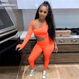 Summer Streetwear Bodycon Rompers One Shoulder Hollow Out Jumpsuit Outfits Women Summer 2021 Casual Pink Rompers