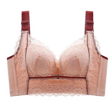 Wireless Bras for Women Plus Size Sexy Lingerie Push Up Underwear Lace Long Line Brassiere C D E