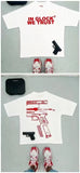 Men's T-Shirt Y2K Short-Sleeved Men's Former Dormitory Hip-Hop Loose Letter Printing Handsome Fried Street Round Collar Cotton Oversized T-Shirt-Outfit
