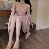 Beach Strap Croset Dress Women Sleeveless Elegant Fairy Mini Sundress Female One Piece Dress Korean 2022 Summer