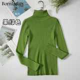 2022 Basic Turtleneck Women Sweaters Autumn Winter Tops Slim Women Pullover Knitted Sweater Jumper Soft Warm