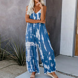 Fashion Women Sleeveless Straps Jumpsuits Baggy Pants Summer Loose Baggy Rompers Womens Jumpsuits Casual Long