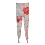 Print Hit Color Women's Trousers High Waist Slim Full Length Pencil Pants Streetwear Style Fashion Clothes 2020