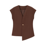 Explosion Women's Button Blouse Broad Leg Trousers