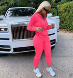 Streetwear Fall 2020 Two 2 Piece Set Women Outfits Matching Sets Hoodies Leggings Women Sweatsuit Ladies Tracksuit