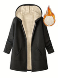 And Long-Term Hooded Jacket In Autumn And Winter
